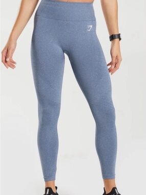 Gymshark | Vital 2.0 High-Waist Seamless Leggings - Worn Blue/Peri Blue Marl